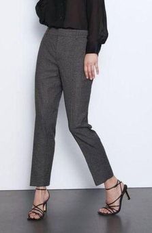 ZARA PLAID CHINO FIT PANTS Womens Size 4 Gray Work Ankle - $27 - From weilu