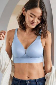 Jockey Forever Fit™ Lake Sky V-Neck Molded Cup Bra Blue Size L