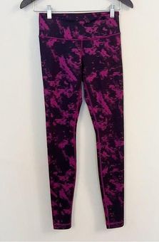 Lululemon Wunder Under Tie Dye Leggings Size 4 Purple/ black High Rise  Athletic - $39 - From Trendshoppe