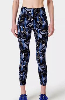 Sweaty Betty Power UltraSculpt High-Waisted 7/8 Leggings Blue Linear Shadow  Size 6 - $50 (50% Off Retail) - From Callie