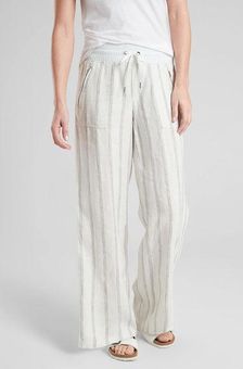 ATHLETA Women's Cabo Linen Wide Leg Pants Sz 4