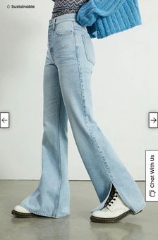PacSun Eco Light Blue Cropped Wide Leg Jeans