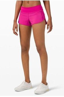 NEW LULULEMON Hotty Hot 2.5 LR Short 10 Ripened Raspberry