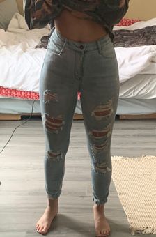 Rue 21 High Rise Ankle Jeggings Blue 