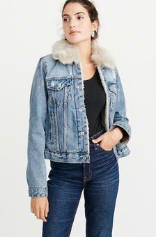 abercrombie and fitch sherpa jacket