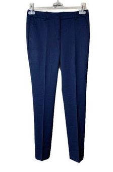 The Kooples Stretch Trousers Pants Navy Blue Wool Straight Leg 34 US Small  2 NWT - $90 New With Tags - From Moda