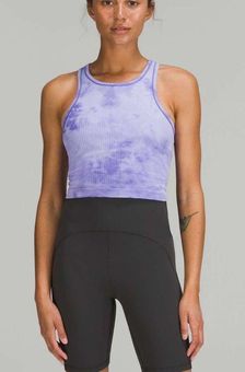 Lululemon Marble Dye Charged Indigo Ebb To Street Cropped