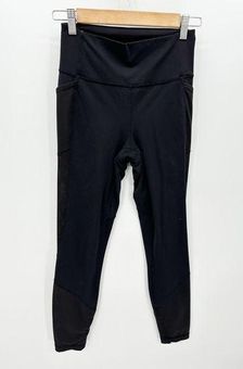 Lululemon Black High Rise Compression Leggings Mesh Sides Womens Size 4-6 -  $27 - From Taylor