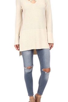 Criss cross hotsell tunic sweater