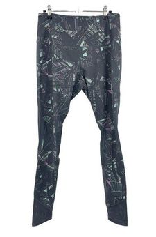 Zella Womens Sz Large Leggings High Rise Gray Geo Print Mesh Panel Full  Length - $21 - From Lexi