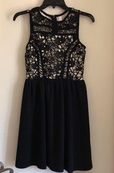 xhilaration black lace dress