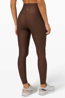 Lululemon - Zoned In Tight 27” Brown Earth SenseKnit Fabric Leggings  Athletic Size 8 - $68 (54% Off Retail) - From Abbey