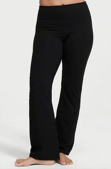 Buy Victoria's Secret Cotton High-rise Flare Leggings - Black At