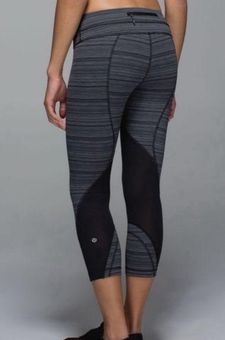 Striped Lululemon leggings, size 6