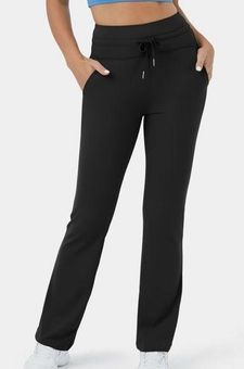 Women's High Waisted Side Pocket Plain Flare Leggings - Halara