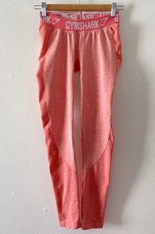 Gymshark Leggings Womens Small Pink Coral Flex Activewear Workout