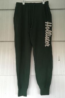 hollister green sweatpants