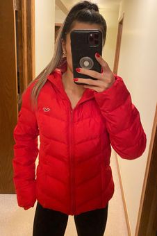 Hollister Puffer Jacket Red Size L - $18 (72% Off Retail) - From Tiana