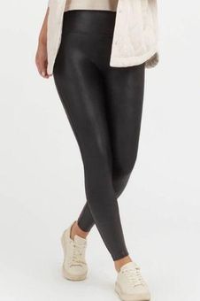 Spanx Faux Leather Leggings small petite Black Size undefined - $51 - From J