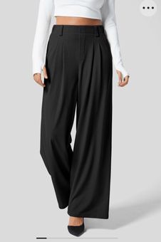 Halara High Waisted Plicated Side Pocket Wide Leg Waffle Causal