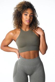 NVGTN Khaki Green Embrace Seamless Bra Size M - $32 New With Tags