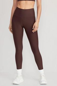 OLD NAVY Leggings Powersoft 7/8 Ankle •High Rise• Brown Size XL