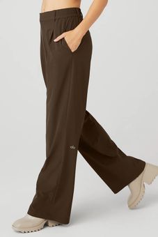 Alo Yoga High-Waist Pursuit Trouser Brown - $90 (43% Off Retail