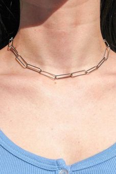 Brandy Melville silver paper clip choker 9 From a