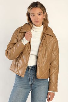 Quilted Vegan Leather Jacket