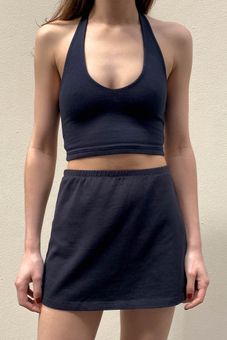 Brandy Melville Black Halter Crop Top Women's