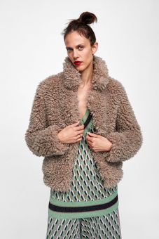 Zara teddy coat sale Outlet