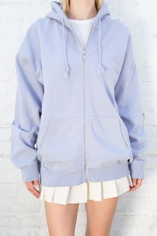 brandy melville christy zip up hoodie periwinkle, Women's Fashion