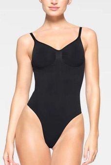 SKIMS NEW!! Sculpting Thong Bodysuit S Black - $47 (32% Off Retail) - From  Ali