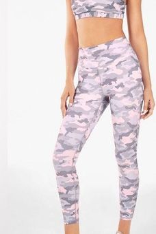 Fabletics High-Waisted PowerHold 7/8 Camo Leggings Charcoal