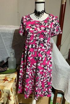 LuLaRoe Carly Disney Mickey Mouse Dress Pink Size XXS - $28 New With Tags -  From Paula