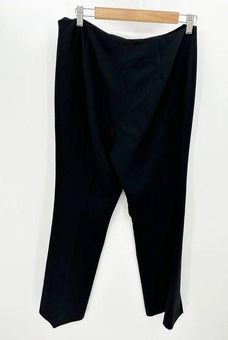 Theory Black Demitria Admiral Crepe Flared Dress Pants Trousers