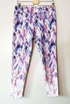 Soft Surroundings Have To Have Printed Leggings Pink Purple Size