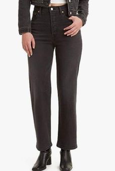 Ribcage Straight Ankle Women's Jeans - Black