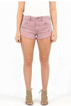 Stretch Denim Booty Shorts 