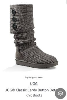 Ugg gray clearance knit boots