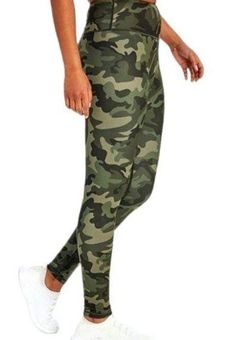 Balance Collection Green Camo Tonal Contender Compression Leggings