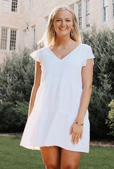 abercrombie and fitch white dress