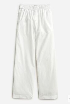 Cotton Wide Leg Pant in White