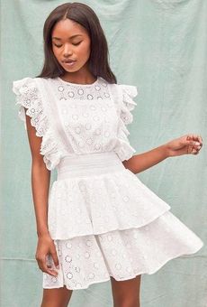 White Eyelet Top - Cropped Eyelet Top - Women's Tops - Lulus