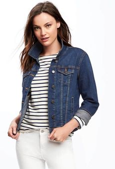 old navy dark denim jacket