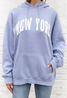 Brandy Melville New York Sweatshirt Blue - $44 (24% Off Retail