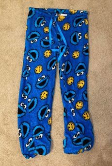 Cookie Monster Fuzzy Pants Blue Size L 18 25 Off Retail