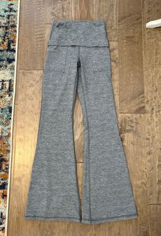 Aerie Foldover Flare Leggings Gray - $21 - From OliviaAlexa