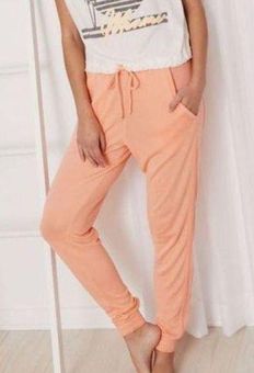 Free People Movement Back Into It Neon Peach Jogger Pants Size M - $19 -  From Madi