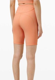 Lululemon Ribbed Contoured High-Rise Short 8 Malibu Peach Women's Size 4 -  $54 - From Marissa